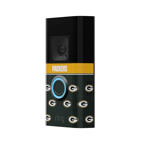 Image of All-New Limited Edition, Official NFL Faceplate for Ring Doorbells - Video Doorbell 3, Video Doorbell 3 Plus, Video Doorbell 4, Battery Doorbell Plus, and Battery Doorbell Pro | Green Bay Packers