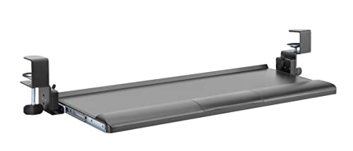 Image of ErgoYou - Clamp On Ergonomic Keyboard Tray with Tilt Funcitonality - 5 Angle Adjustment Options 15� /7.5� /0� /-7.5� /-15� - No Drilling Required - Compatible with Table top Thickness Upto 45 mm