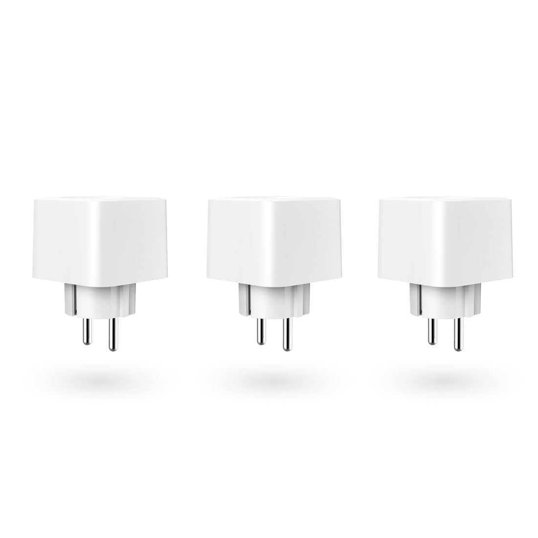 Hama Gniazdko Wi-Fi, 3-pak (z Matter Smart Home, uniwersalne, sterowane Wi-Fi gniazdko z aplikacją i sterowaniem głosowym, jako programator czasowy, 3680 W)