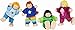 Produktbild Goki Biegepuppen Kinder-Clique: H= 6 cm, Holz, 4 Teile, per Set