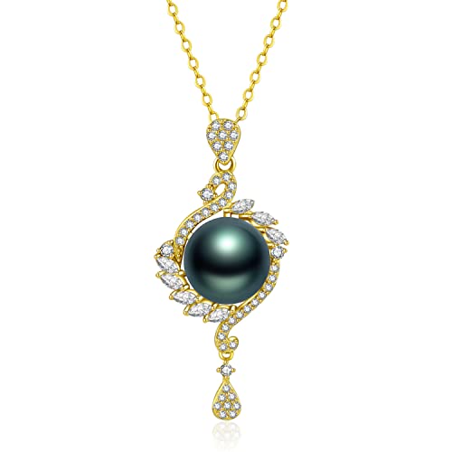 Black Tahitian Pearl Ladies Necklace - Mom & Wife Gifts for Mothers Day, Anniversary & Christmas