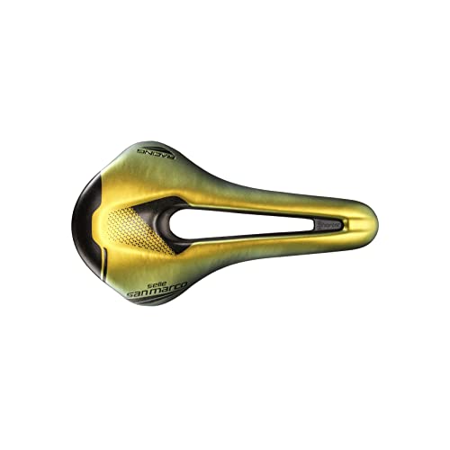 Selle San Marco Shortfit 2.0 Racing Saddle: Iridescent Gold S3 - Image 2