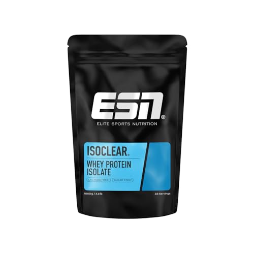 ESN ISOCLEAR Whey Isolate Protein Pulver, 1000g, Mango Peach Iced Tea, Proteinlimo mit fruchtig leckerem Geschmack, clear Whey - made in Germany
