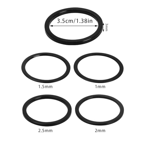 Fangehong 10 Pcs Bicycle Bottom Bracket Spacer, Bike Headset Spacer, Flywheel Hub Washer - Image 2