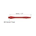 PATIKIL 45mm Dart Shafts, Medium 2BA Thread Plastic Dart Stems Dart Accessories for Steel Tip - 6 Pack (Red)