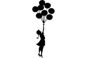 Banksy's Flying Balloons Girl: A Must-Have Sticker for Art Enthusiasts