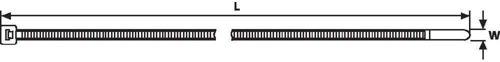 Connect 30280 Hellermann Natural Cable Tie T18R, 100 x 2.5 mm, Set of 100