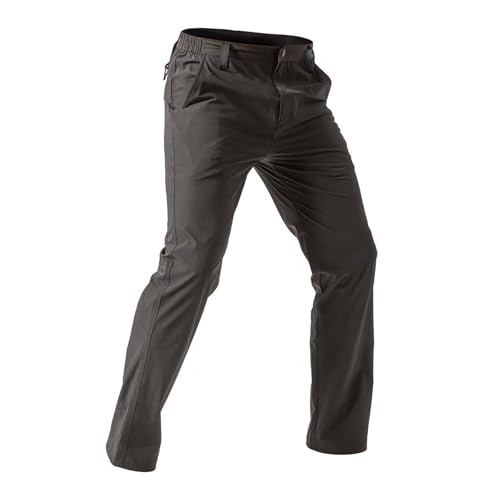 Mens Tactical Pants Waterproof Straight Leg Lightweight Cargo Trousers Breathable Loose Work Pants with Pockets2