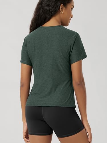 Image of ODODOS Women's Short Sleeve Performance T-Shirts - Ultra Soft odSTRATUM Tech Crew Neck Tee UPF 50+ Essential Top