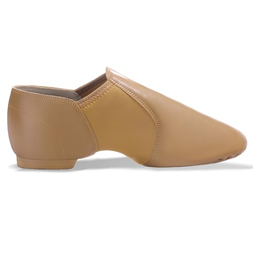 Unisex Jazz Shoe Leather Upper Women and Men's Slip-on Dance Shoes2