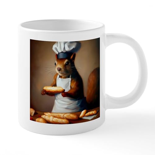 Taza mega café 20 oz de cerámica blanca miniatura 1
