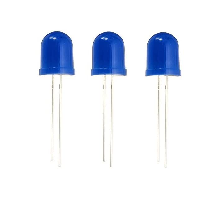 Blue LED 10mm – Diffused - Pack of 3