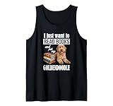Photo Gallery funny cute read books kids pet goldendoodle doodle lover canotta Photo Gallery funny cute read books kids pet goldendoodle doodle lover canotta