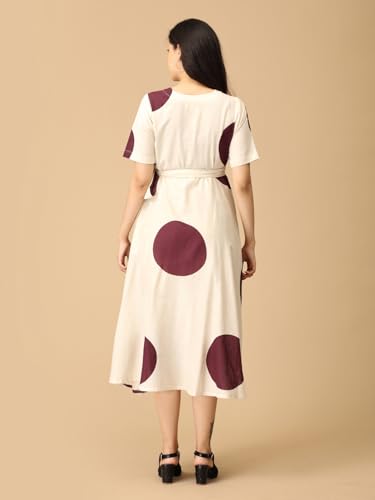 Image of The Mom Store Maternity and Nursing Wrap Dress for New Mom | Pre and Post Pregnancy Wear for Womens | Trendy Stylish Printed Friendly Dresses for Women | Comfortable