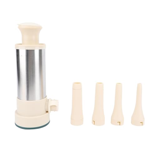 Enchedor de Salsicha Manual, Fabricante de Salsicha Vertical de Aço Inoxidável Com 4 Tubos de Rechei