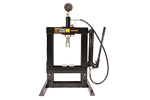 WIMMER Werkstattpresse mit eingebaute Handpumpe und mit Manometer 10 T (SP10)