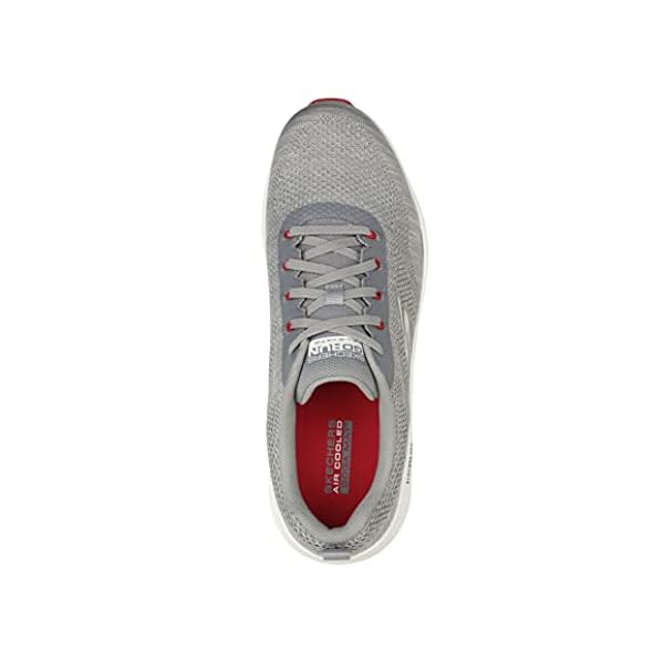 Skechers Men's GOrun Elevate-Lace Up Performance Athletic Running & Walking Shoe Running, Grey/Red, 11 X-Wide - Image 6