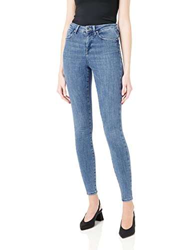 ONLY Damen Onlpower Mid Push Rea2981k Noos Skinny Jeans, Lightbluedenim, M / 30L EU