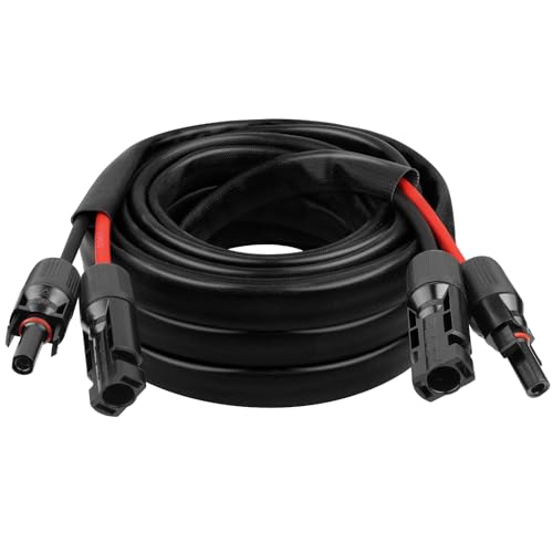 Rallonge de panneau solaire de 6 m avec câble solaire 10 AWG étanche pour PV