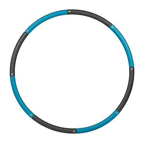 Relaxdays Hula Hoop Reifen, 90cm Ø, Fitnessreifen für Erwachsene,...