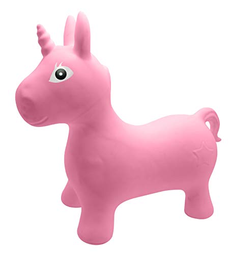 Lexibook- Unicorno da Salto Gonfiabile, Pompa