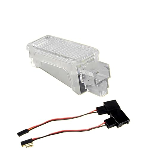 BTFWM Lámpara de luz LED Blanca for Puerta de cortesía, Maletero, reposapiés y guantera, for, A1, A2, A3, A4, A5, A6, A7, A8, Q3, Q5, Q7 TT, VW, Skoda, 2 uds. Luces LED para los pies del Coche