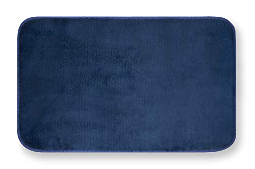 Inimitabile GEMITEX Tappeto MERLINO 40X70 Blu ULTRASSORBENTE, Polyester