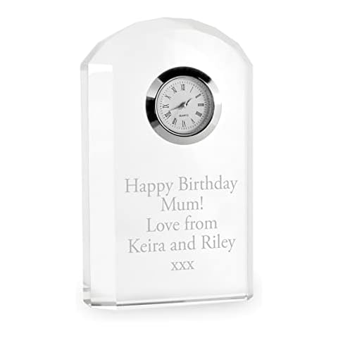 The Gift Experience Personalised Crystal Clock Cover