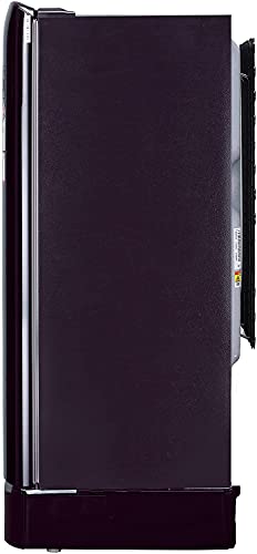 Image of LG 190L 5 Star Inverter Direct-Cool Single Door Refrigerator (GL-D201APGZ, Purple Glow, Base stand with drawer)