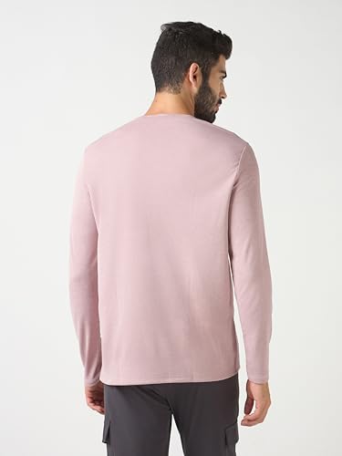 Image of TECHNOSPORT Men's Slim Fit Full Sleeve Round Neck T-Shirt, Double Cool Quick Dry Moisture Wicking Stretchable Sports Gym and Casual Wear