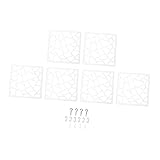 MAGICLULU 6 Juegos Partición De Pantalla Separadores De Ambientes Colgantes Paneles De Pantalla Decorativos Biombo Colgante Hueco Línea Divisoria Pliegue El Plastico