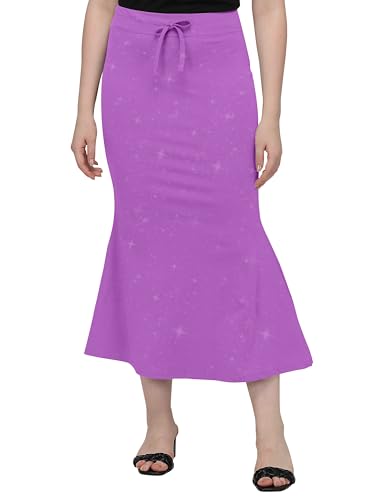 Image of Mehrang Stretchable Shimmer Saree Shapewear Petticoat for Women, Skirts for Women,Shape Wear Dress for Saree