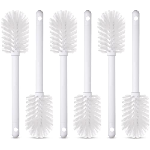 SPARTA Dish Brush with Round Nylon Head, 11 Inch, White, 6-Pack