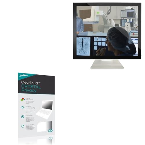 BoxWave Screen Protector Compatible With Canvys R Series Medical Monitor (17 in) - ClearTouch Crystal Privacy (2-Pack), Privacy Screen Protector Flexible Film Clear