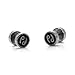 Xusamss Fashion Stainless Steel Twelve Constellation Barbell Stud Earrings