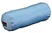 NOVA Round Roll Pillow for Neck, Back & Under Leg, Travel Cervical Bolster Pillow, Sky Blue Satin Cover is Removable & Washable