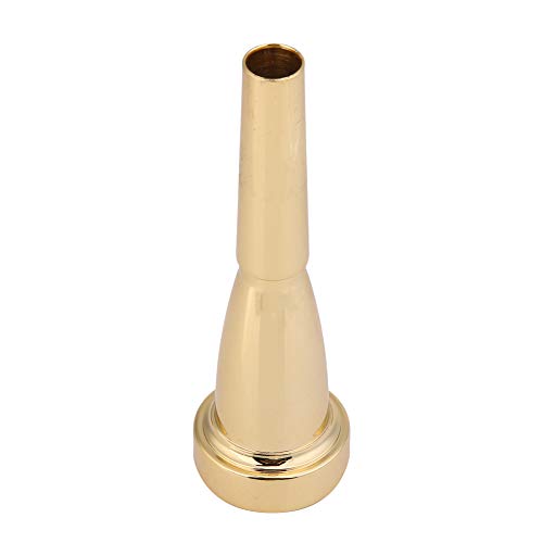 Nwejron Trumpet Parts, Copper Durable Trumpet Mouthpiece, For 3C Size Professionals Beginners Students(Gold) #TOP2