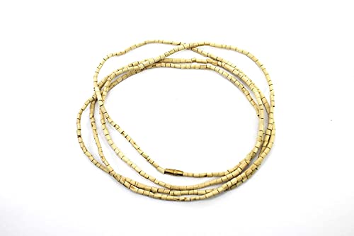 Yash & Co Tulsi Neck Beads 3X Mala (Necklace) Krishna Holy Basil Wood 2 mm Beads for Body & Soul of All Impure Krma & Thoughts