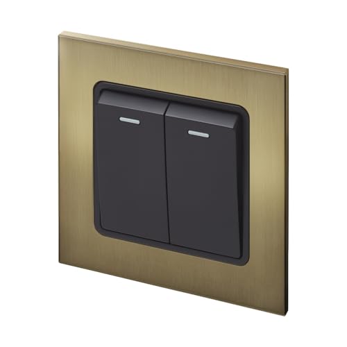 Retrotouch Aura Rocker 2G 2W laiton pour sublimer l'éclairage du salon