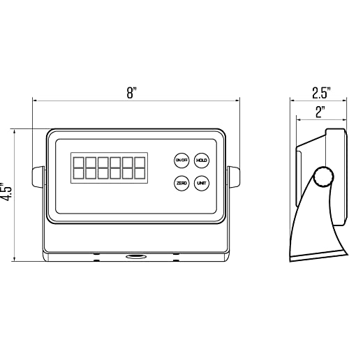 Selleton Sl-7515-C Indicator With 5 Prong Connection, Lcd Display With Backlight, Pcb Board, Rs232 Output, Compatible With Any Floor Scale #TOP5