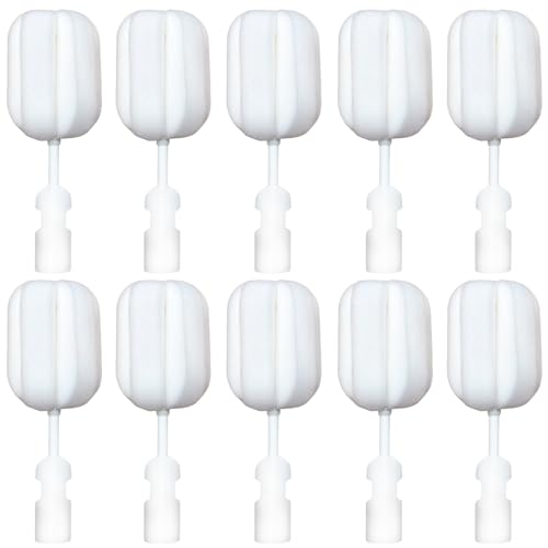 Image of Bottle Brush Sponge Replacement Head 10 PCS Durable Soft Sponge Brush Head Environmental Protection Cup Cleaner Brush Refill Heads Without Handle (Sponge Brush Head 10PCS)