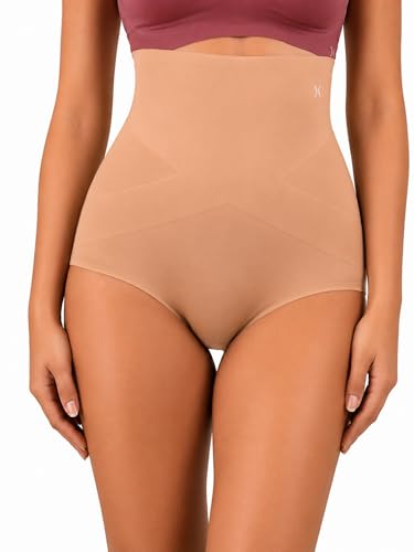 Image of Krvvy Seamless Tummy Tucker Shaperwear for Women | High Waist Shaper with Targeted Compression on Belly Fat | Provides Invisible & Slim Look Under Dresses