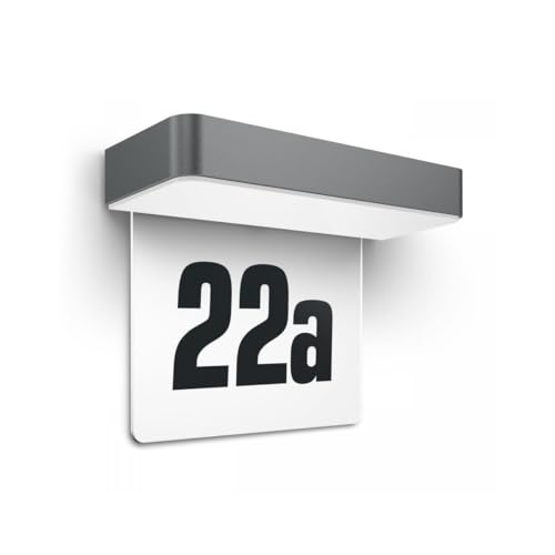 Steinel XSolar SOL-O HN Hausnummernleuchte, Solarleuchte mit beleuchteter...