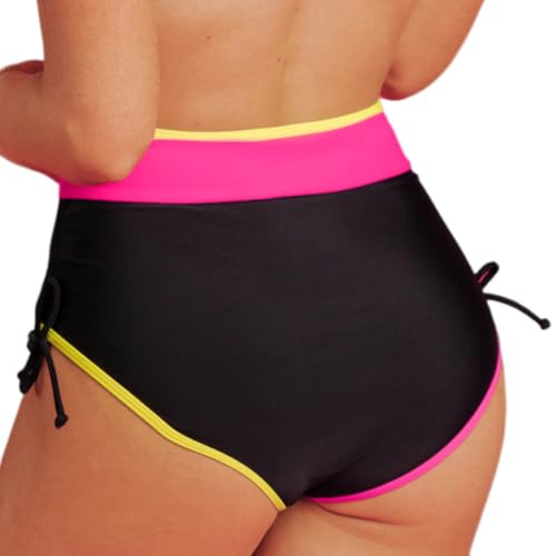 HYTENSUN Women's High Waisted Bikini Bottom Tummy Control Swim Bottoms Bathing Suits Swimsuit Bottoms3