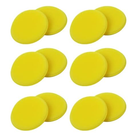 wirlsweal Wax Sponge, 12Pcs Waxing Polish Sponge Applicator Pads for Cleaning Cars Vehicle Glass Cover