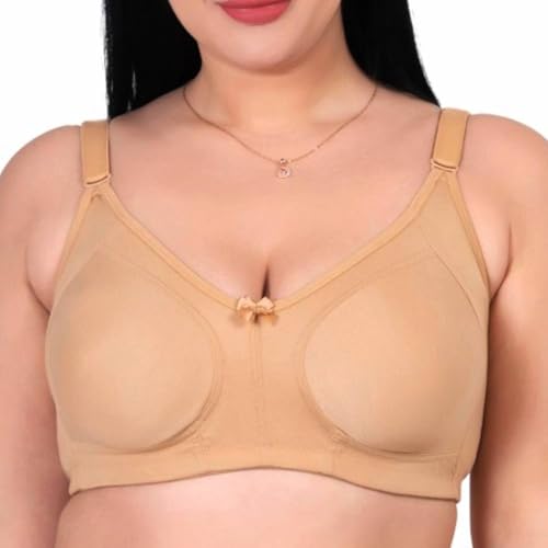 Image of Fashiol Women's Full Coverage Non Padded Plus Size Minimizer Bra | Detachable Straps D Cup Bras - Multicolor