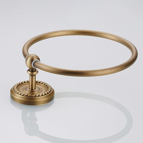 Image of Antique Bronze Towel Ring for Bathroom Hand Towel Holder Wall Mounted