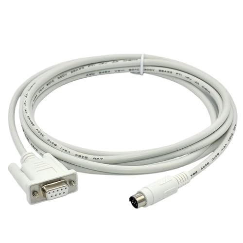 JDOUNFMO SA-DVP SK-DVP AK-DVP Suitable for HMI Touch Panel SA043 EA AK SK070 to DVP PLC Programming Cable Line SA/SK/AK-DVP (Color : White Color, Size : 10m)