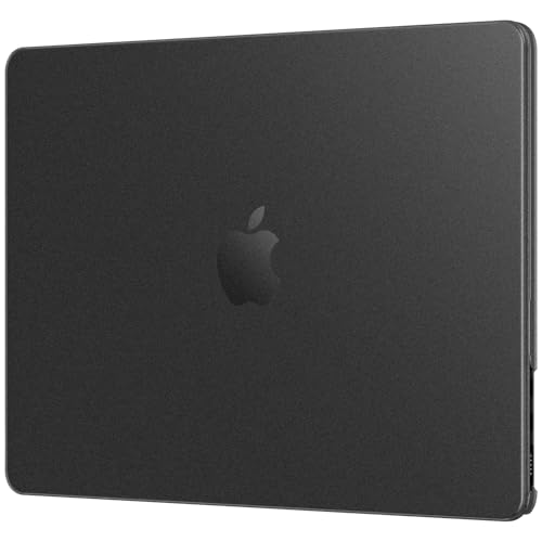 Image of EooCoo Compatible with MacBook Air 13 inch Case M5 2026-2022 M4 M3 M2 A3449 A3240 A3113 A2681, 100% Match Official Color, Upgrade Matte, Dent & Scratch Protection Hard Shell for Mac Air 13.6, Black