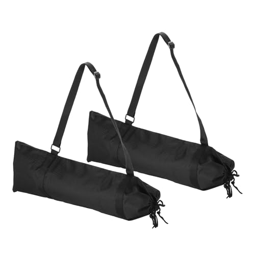 Sac trépied 55 cm et étui transport nylon avec poignées pour accessoires photographie noir